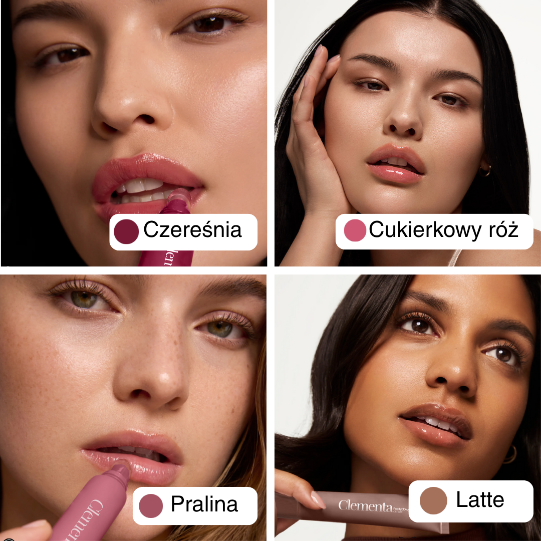 Peptydowy balsam do ust Clementa - Czereśnia