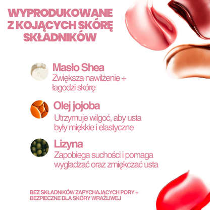 Peptydowy balsam do ust Clementa - Czereśnia